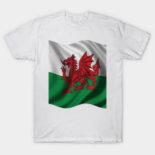 Y Ddraig Goch Welsh Flag T-Shirt